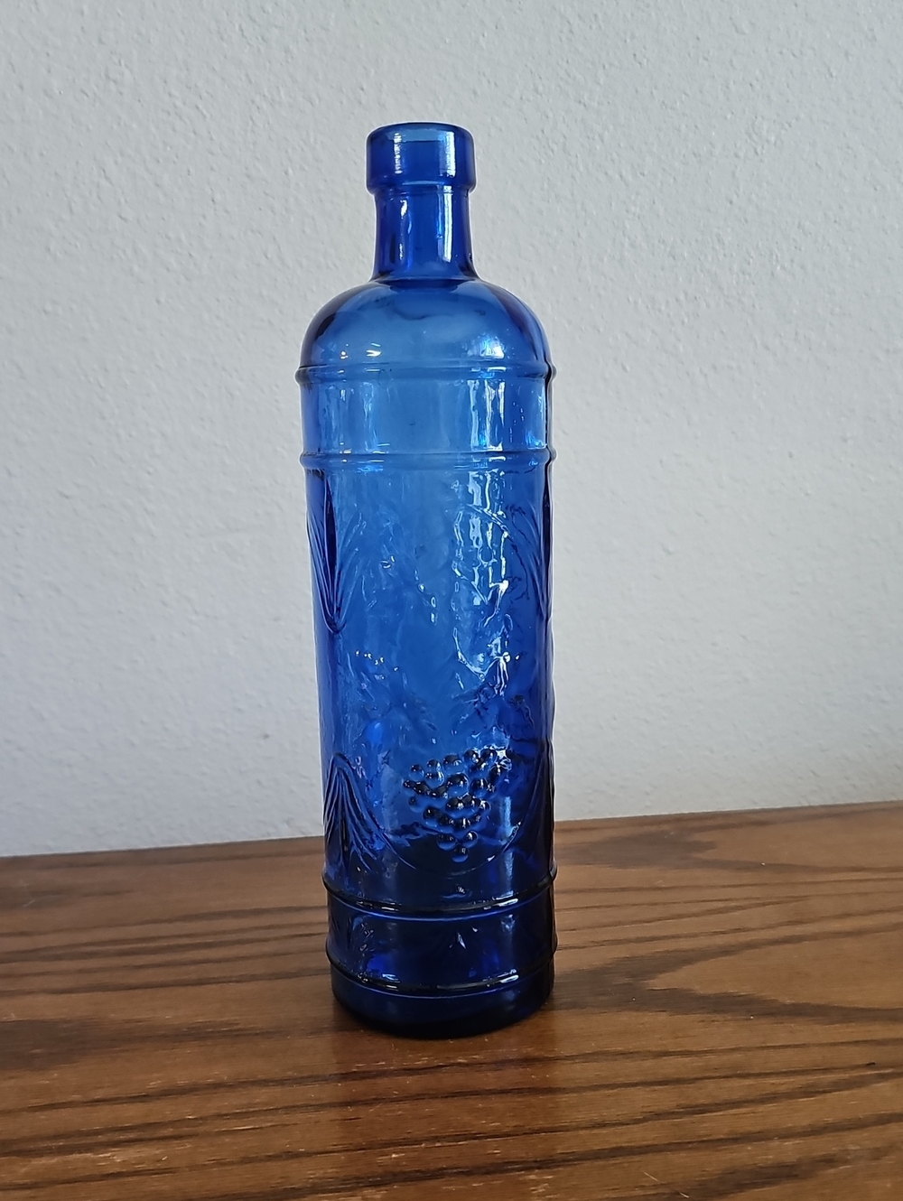 Cobalt Blue Decorative Glass Bottle Tote 8